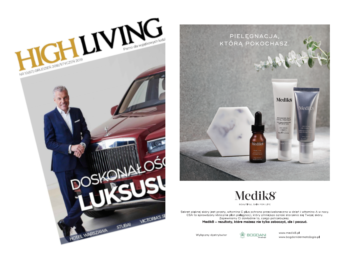 Medik8 w prestiżowym magazynie High Living